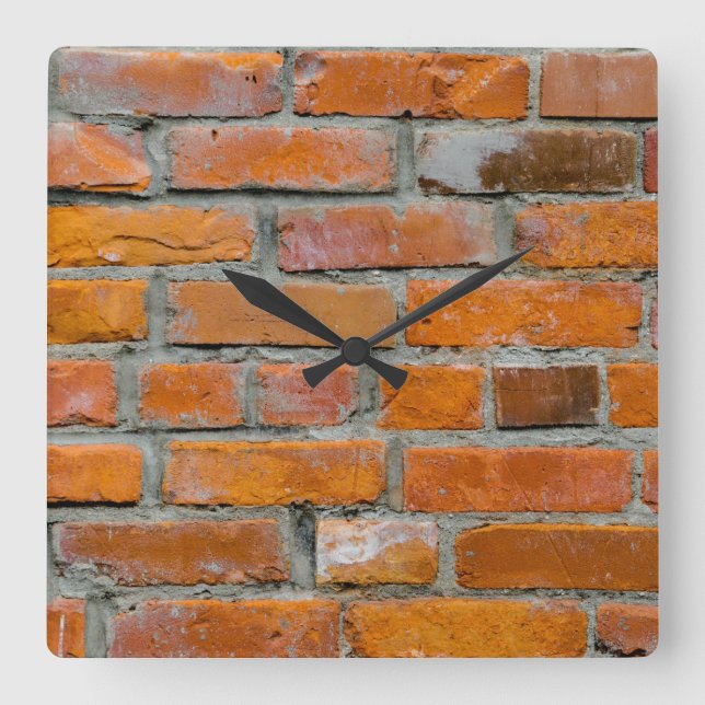 Brillenhalterung Quadratische Wanduhr (Vorderseite)