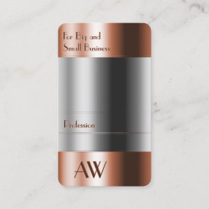 Brillenoptik mit Monogramm Visitenkarte