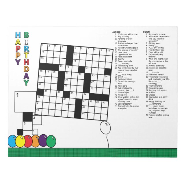 Brillenpuzzle (48 Klassen) Notizblock (Vorderseite)