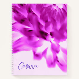 Brillenrosa Blume SpiralNotebook Notizbuch