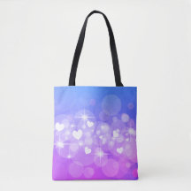 Brillez les coeurs et le sac fourre-tout customisé
