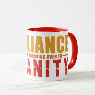 BRILLIANCE VS INSANITY Tasse - wählen Sie Stil, Fa