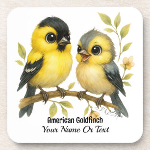 Brilliant American Goldfinch Getränkeuntersetzer