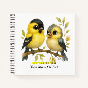 Brilliant American Goldfinch Notizbuch