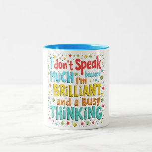 Brilliant & beschäftigt zweifarbige tasse
