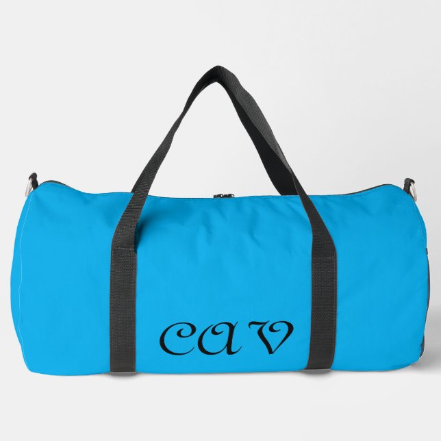 Brilliant Blau Duffle Bag (Vorderseite)