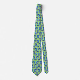 Brilliant Blau Krawatte