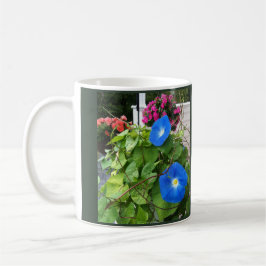 Brilliant Blue Morning Glories  Kaffeetasse