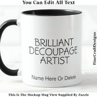 Brilliant Decoupage Künstler Crafter, Name 016 Cra