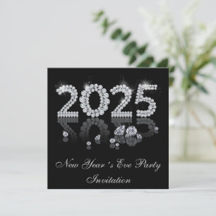 Brilliant Diamonds 2025 Luxus Neues Jahr Einladung