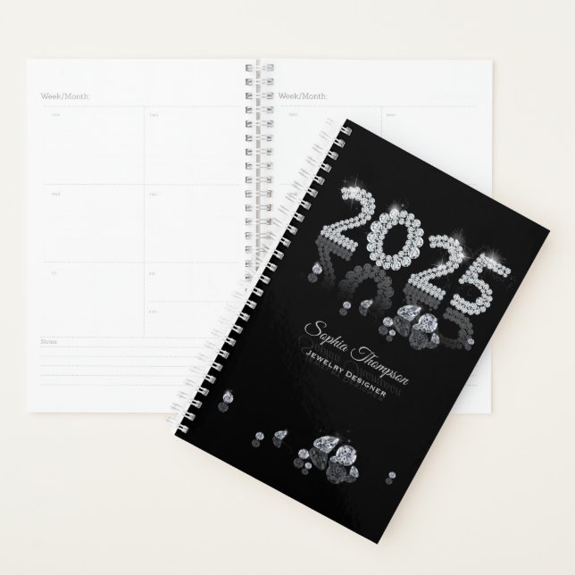 Brilliant Diamonds Luxury 2025 Neues Jahr Planer (Anzeige)