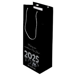 Brilliant Diamonds Luxury New Year 2025 Geschenktüte Für Weinflaschen
