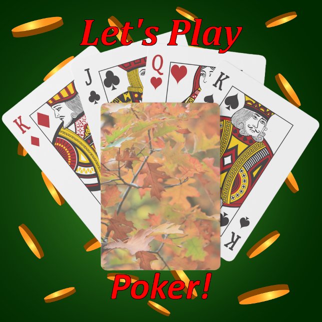 Brilliant farbige Herbstlaube Spielkarten (Von Creator hochgeladen)