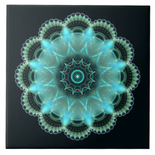 Brilliant Fraktal mandala Fliese