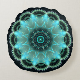 Brilliant Fraktal mandala Rundes Kissen