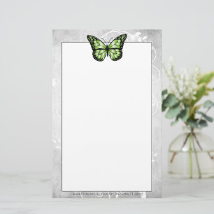 Brilliant Green Butterfly Stationierung Briefpapier