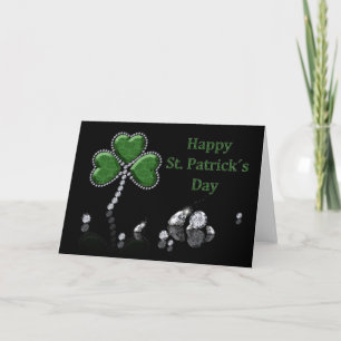 Brilliant Happy St. Patrick's Day Diamonds Karte