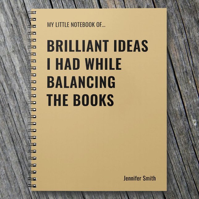 Brilliant Ideas Funny Accountant Notizblock (Von Creator hochgeladen)