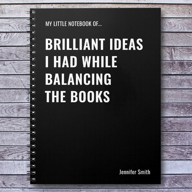 Brilliant Ideas Funny Accountant Notizblock (Von Creator hochgeladen)