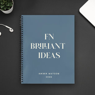 Brilliant Ideenplaner Modernes Design Blau Notizbuch