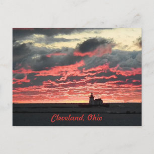 Brilliant Lake Erie Sunset (Leuchtturm) Postkarte