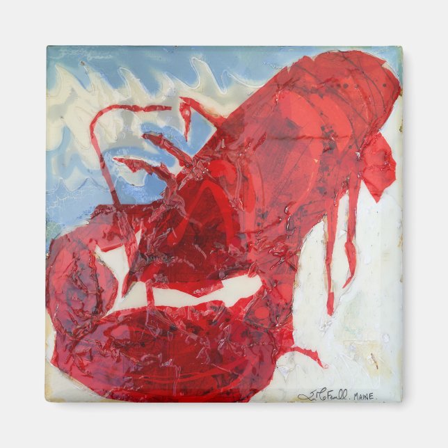 Brilliant Maine Lobster Magnet (Vorne)