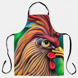Brilliant Orange Rooster Schürze