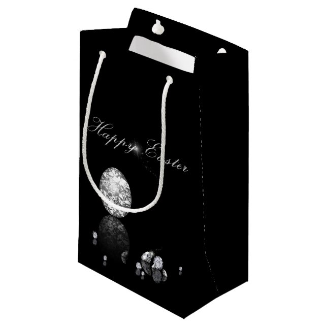 Brilliant Ostereier - Kleine Geschenktasche Kleine Geschenktüte (Vorderseite Schrägansicht)