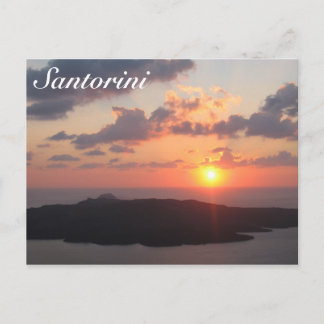 Brilliant Santorini Sunset Postkarte