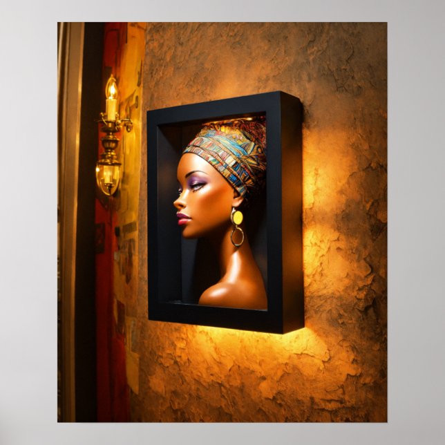 "Brillianz geflochten: 3D-Wall Art Poster (Vorne)