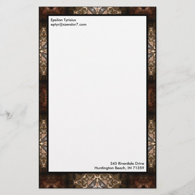 Brimitin Warrior Pattern 00120150507213527 Briefpapier (Vorderseite)