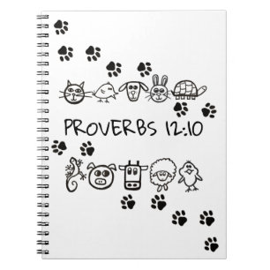 Brimley's PROVERBS 12:10 ~ Notebook Notizblock