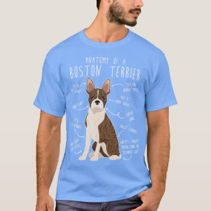 Brindle Boston Terrier Dog Anatomie T-Shirt