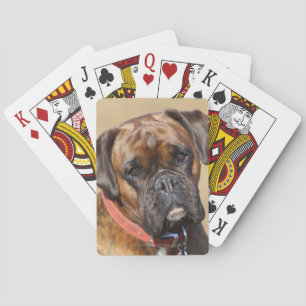 Brindle Boxer Dog Spielkarten
