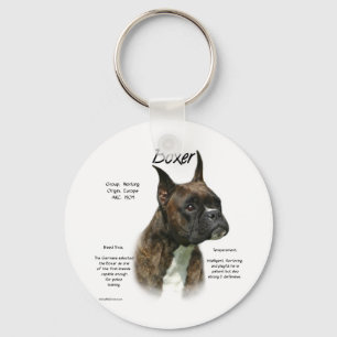 Brindle Boxer History Schlüsselanhänger