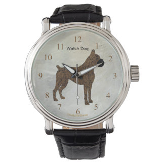 Brindle Boxer Watch Dog Armbanduhr