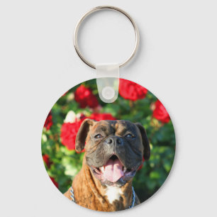 Brindle BoxerhundeSchlüsselanhänger Schlüsselanhänger