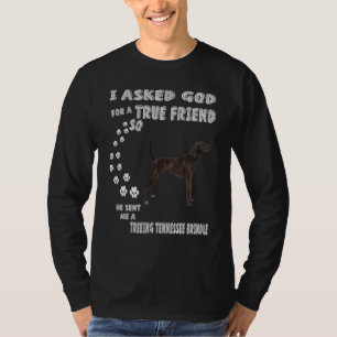 Brindle Cur Dog Mama Vater Treten Tennessee Brindl T-Shirt