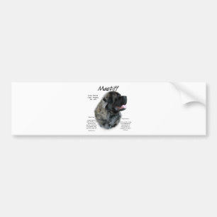 Brindle Fluffy Mastiff History Autoaufkleber