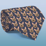 Brindle French Bulldog Blue Neck Tie Krawatte<br><div class="desc">Ein lustiges kleines Brindle French Bulldog oder Frenchie Muster auf dunkelblauem Hintergrund. Ideal für alle Hundeliebhaber,  Haustierfreunde,  Hundeschwanderer und Tierärzte. Originelle Kunst von Nic Squirrell.</div>