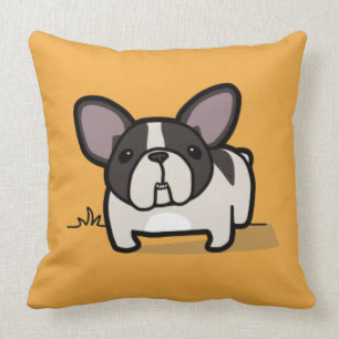 Brindle gescheckte Frenchie Kissen