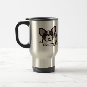 Brindle geschecktes Frenchie Reisebecher