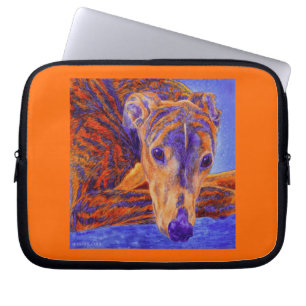 Brindle Greyhound Laptop Sleeve - "Ace"