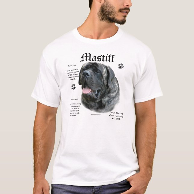 Brindle Mastiff History Shirt (Vorderseite)