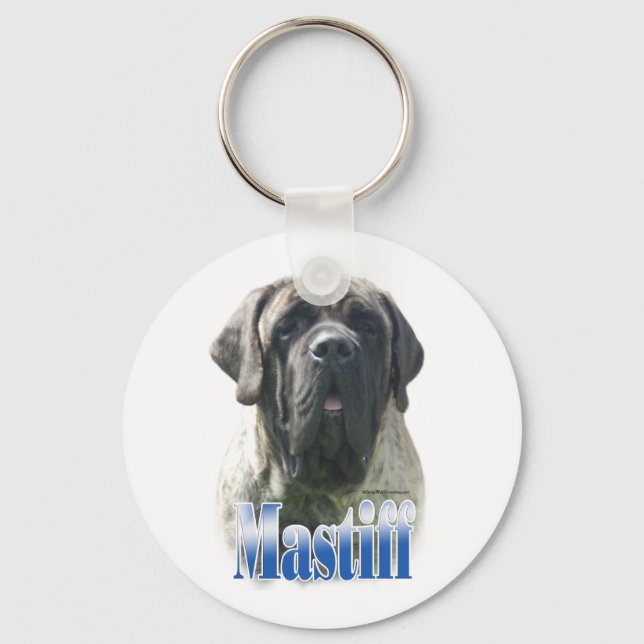 Brindle Mastiff Name Schlüsselanhänger (Vorderseite)