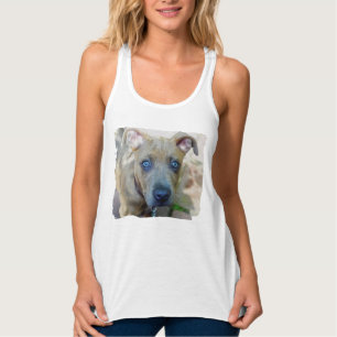 Brindle Pit Bull Puppy von Shirley Taylor Tank Top