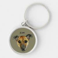 Brindle Pitbull-HundeAquarell-Porträt