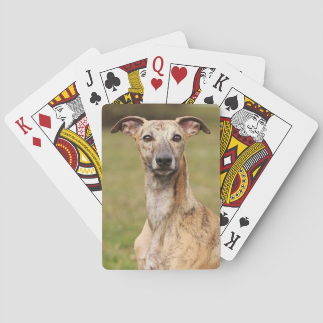 Brindle Whippet Playing Cards Spielkarten (Rückseite)