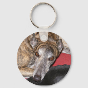 Brindle Windhund Schlüsselanhänger