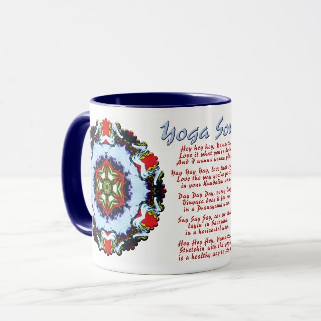 Brindle Yoga Song Mug (Devant gauche)